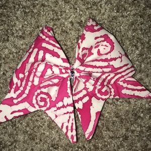 Pink Cheer Bow
